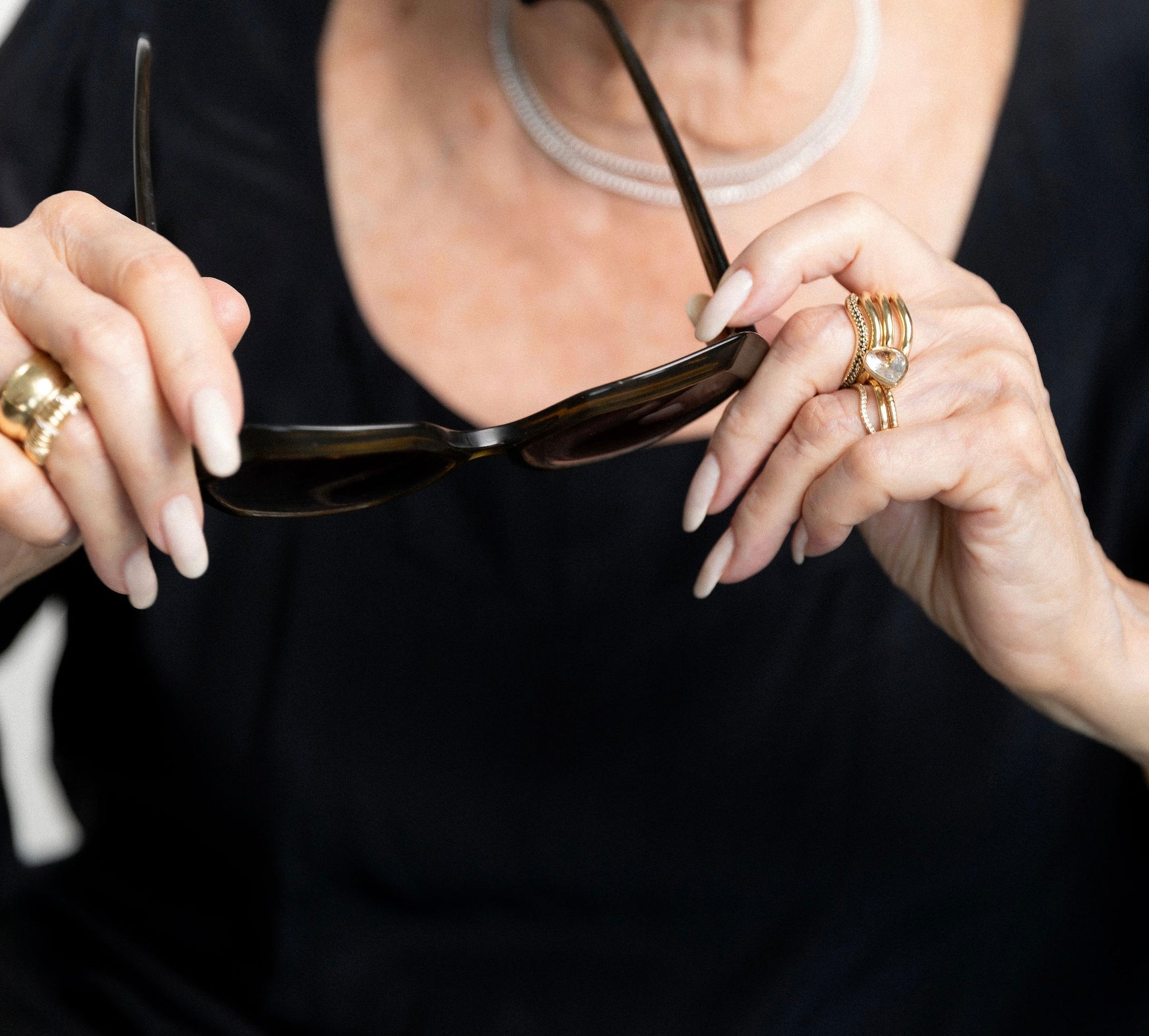 White Topaz Pear Cut Jollie Ring - BONDEYE JEWELRY ®