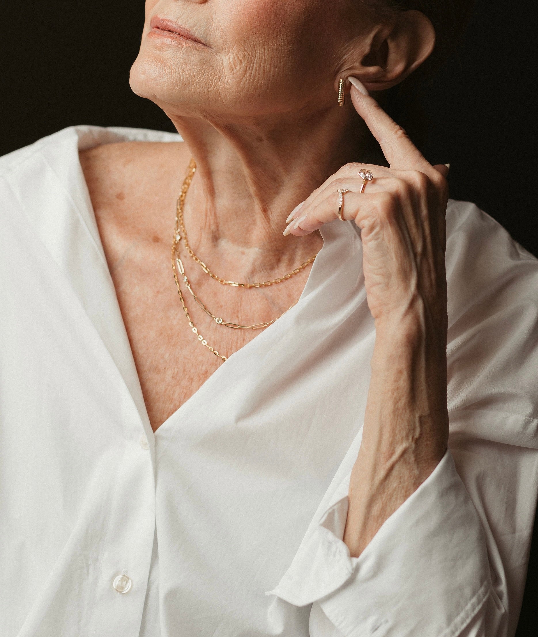 White Topaz Shield Jollie Ring - BONDEYE JEWELRY ®