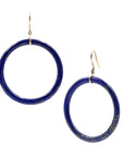 Blueberry Glazed Donut Hoops Earrings BONDEYE JEWELRY ® 