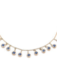 Droplet Necklace Blue Sapphires BONDEYE JEWELRY ® 